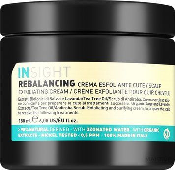 Крем-пілінг для шкіри голови Insight Rebalancing Scalp Exfoliating Cream 180 мл 8029352353819 фото