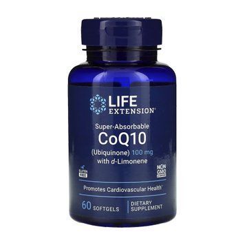 Super-Absorbable CoQ10 (Ubiquinone) with d-Limonene	100mg - 60 softgels 2022-10-1935 фото