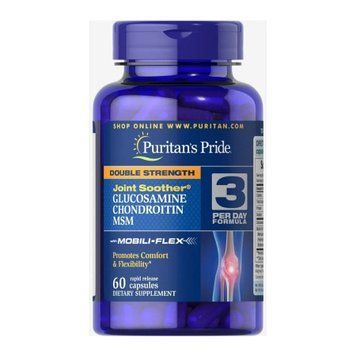 Double Strength Glucosamine, Chondroitin & MSM Joint Soother&reg; - 60 caps 2023-10-4575 фото