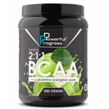 BCAA 2:1:1 + Glutamine - 500g Apple 100-29-9745105-20 фото