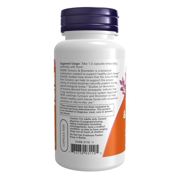 Turmeric & Bromelain - 90 vcaps 2022-10-2620 фото