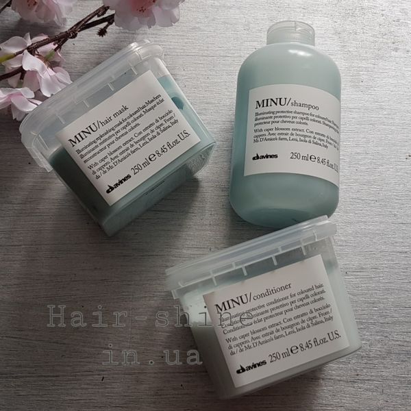 Защитный шампунь для сохранения косметического цвета волос Davines Essential Haircare New Minu Shampoo 250 мл 8004608242550 фото