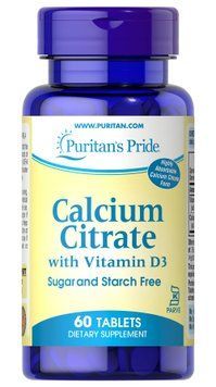 Calcium Citrate with Vitamin D - 60 Tablets 100-73-9289222-20 фото