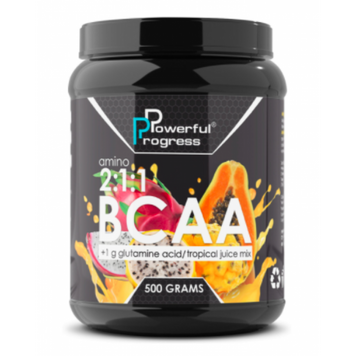 BCAA 2:1:1 + Glutamine - 500g Tropical mix 100-83-6563878-20 фото