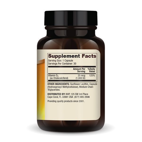 Liposomal Vitamin D3 1000 IU - 30 caps 2023-10-3946 фото