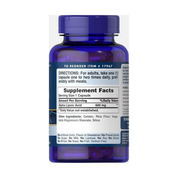 Alpha Lipoic Acid 600mg - 60 caps 2023-10-2518 фото