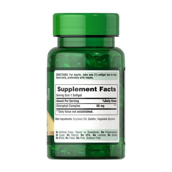 Chlorophyll Concentrate 50mg - 100 softgels 2023-10-4580 фото