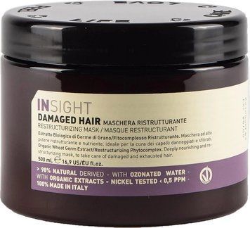 Маска Insight Damaged hair для відновлення пошкодженого волосся 500 мл 8029352353581 фото