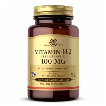 Vitamin B2 100mg (Riboflavin) - 100 Vcaps 2022-10-0756 фото