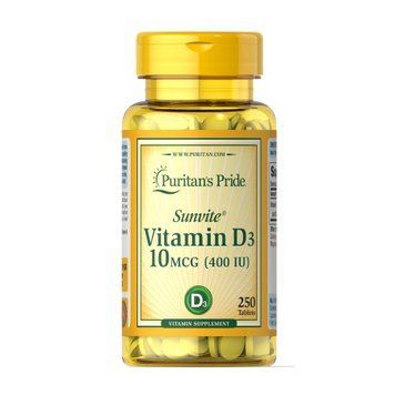 Vitamin D3 10 mcg (400 IU) - 100 tabs 2023-10-2466 фото