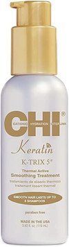 Термоактивний засіб для розгладження волосся CHI Keratin K-Trix 5 Thermal Active Smoothing Treatment 116 мл 633911752623 фото