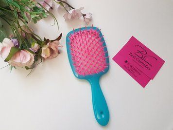 Гребінець для волосся Janeke Superbrush (рожево-синя) 8006060612247 фото