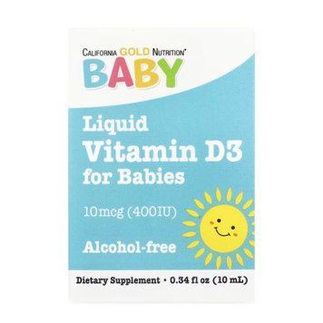 Liquid Vitamin D3 for Babies 10 mcg (400IU) - 10 ml 2022-09-9905 фото