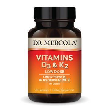 Vitamins D3 & K2 Low Dose - 30 caps 2023-10-3951 фото