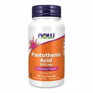 Pantothenic Acid 500mg - 100 vcaps (Повреждена етикетка) 2023-10-5649 фото