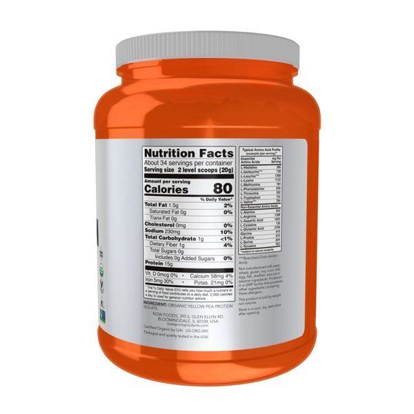Organic Pea Protein - 680g 2023-10-5231 фото