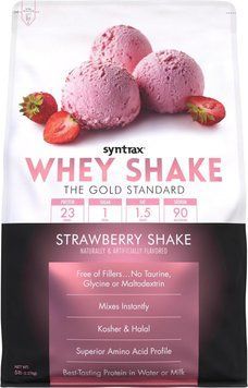 Cироватковий протеїн Syntrax Whey Shake Strawberry Shake 2.27 кг 810007540672 фото