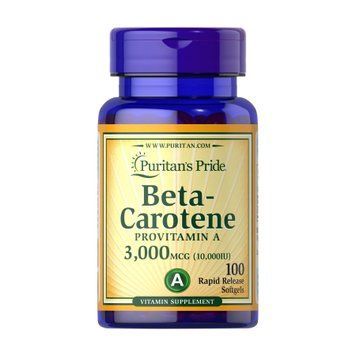 Beta-Carotene 10000 IU - 100 softgels 2023-10-2470 фото