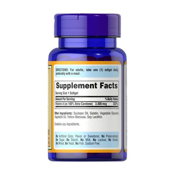 Beta-Carotene 10000 IU - 100 softgels 2023-10-2470 фото