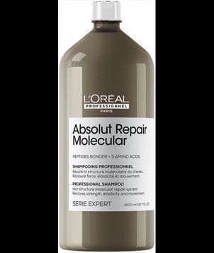 Шампунь для поврежденных волос L'Oreal Professional Expert Absolut Repair Molecular Shampoo 1500 мл 3474637153571 фото