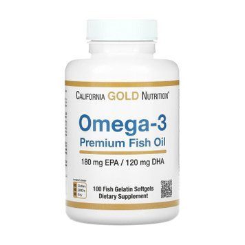 Omega-3 Premium Fish Oil 180mg - 100 softgels 2022-09-0726 фото