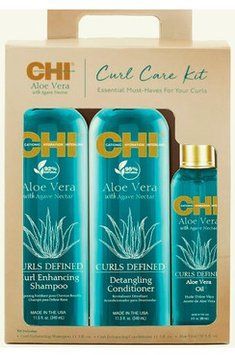 Набір для догляду за влосами з алое / Aloe Vera Curl Care Kit Set 633911816486 фото
