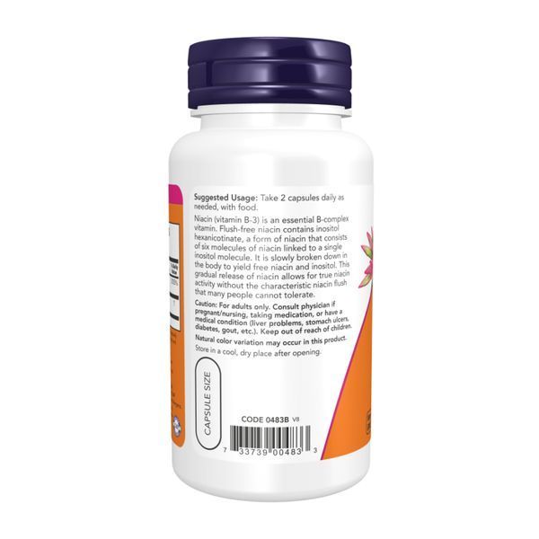 Flush-Free Niacin 250mg - 180 vcaps 2023-10-4537 фото