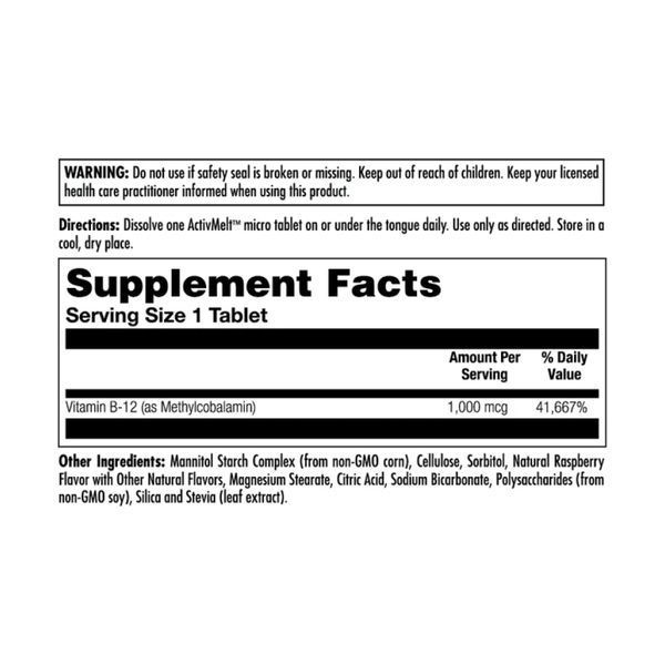 B-12 Methylcobalamin 1000 mcg - 90 tabs Raspberry 2023-10-4418 фото
