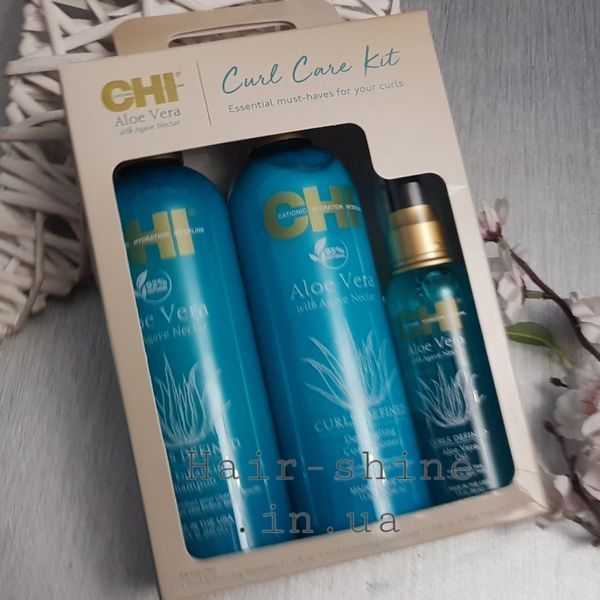 Набір для догляду за влосами з алое / Aloe Vera Curl Care Kit Set 633911816486 фото
