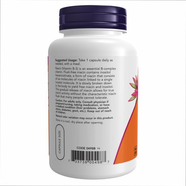 Flush Free Niacin 500mg - 90 vcaps 2022-10-0666 фото