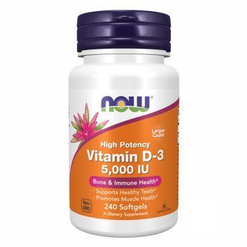 Vitamin D-3 5000 IU - 240 softgels 2022-10-0462 фото
