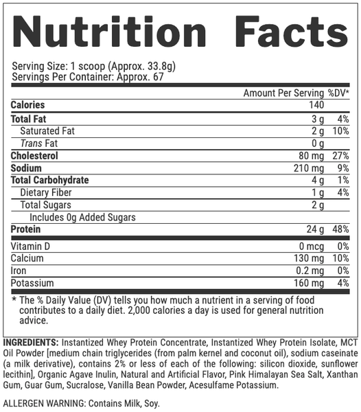 100% Whey Protein - 2265g Vanilla 2022-09-9932 фото