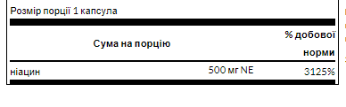 Niacin 500mg - 250cap 100-82-2184431-20 фото