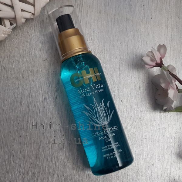 Шелк для кудрявых волос CHI Aloe Vera Oil 89 мл 633911811436 фото
