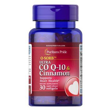 Ultra Q-SORB&trade; Co Q-10 200 mg & Cinnamon 1000mg - 30softgels 100-56-3875899-20 фото