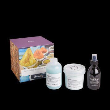 Подарунковий набір Davines Minu Box ( шампунь 250 мл + кондиціонер 250 мл + молочко 135 мл ) 8004608281597 фото