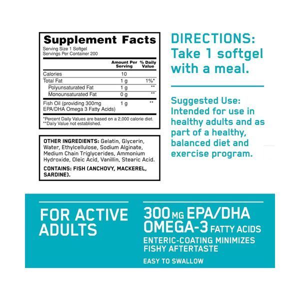 Enteric Coated Fish Oil - 100 softgels 2023-10-3968 фото