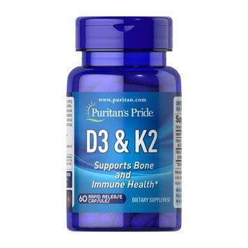 Vitamin D3 & K2 - 60 caps 2023-10-4591 фото