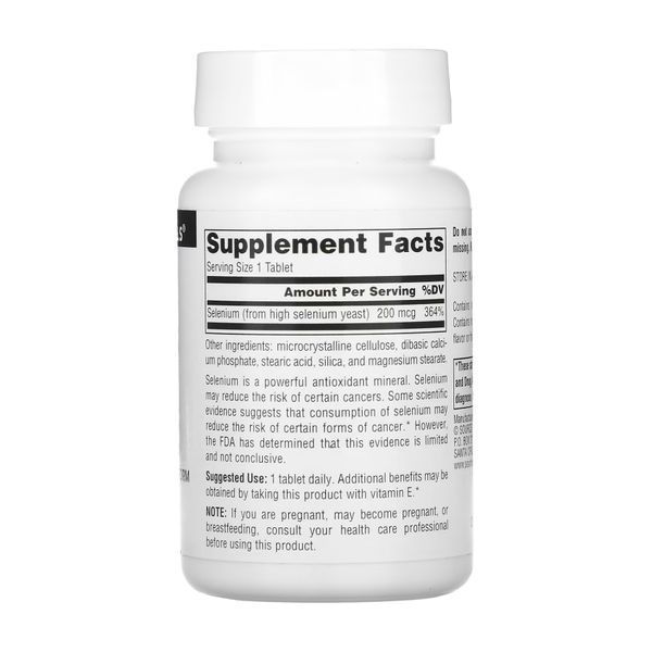Selenium Yeast Free 200mcg - 120 tabs 2023-10-2688 фото