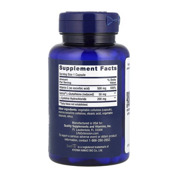 Glutathione Cysteine & C - 100 caps 2023-10-3876 фото