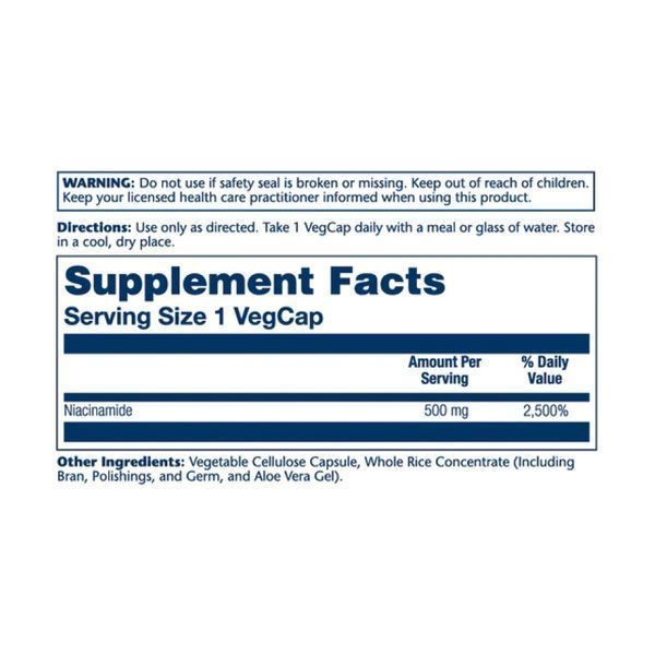 Niacinamide 500mg - 100 vcaps 2023-10-2133 фото