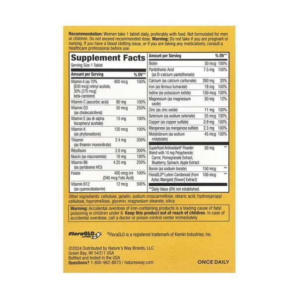 Alive!&reg; Women's Complete Multivitamin - 50 tabs 2023-10-2773 фото