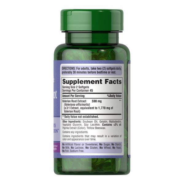Valerian Root Extract - 90 softgels 2022-10-2930 фото