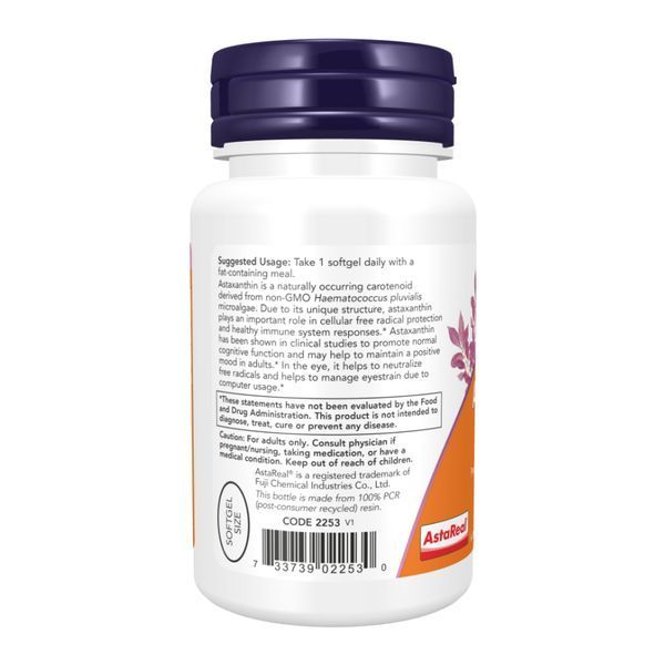 Astaxanthin 12 mg Triple Strength - 60 softgels 2023-10-4599 фото