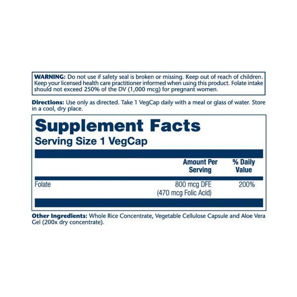 Folic Acid 1360mcg - 100 vcaps 2023-10-4428 фото