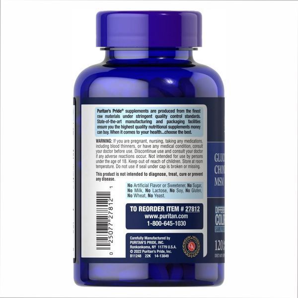 Glucosamine Chondroitin MSM Double Strength - 120 caps 100-28-7565145-20 фото