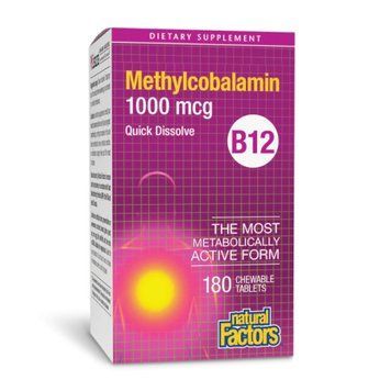 B12 Methylcobalamin 1000 mcg - 180 tabs 2023-10-3807 фото
